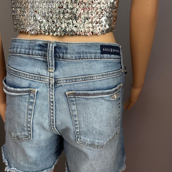 Rock & Republic Light Blue Denim Jean shorts - Picture 3 of 11
